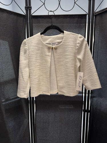 By Debra/BD Junior Ivory Boucle Jacket-Size 1