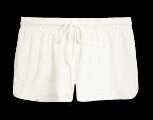 Tween French Terry Shorts-White