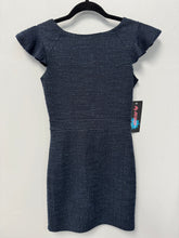 Load image into Gallery viewer, By Debra Girls Navy Flutter Sleeve Dress-Size Large