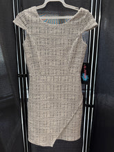Load image into Gallery viewer, By Debra Girls Black/Ivory Tweed Envelope Dress-Size Large