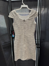 Load image into Gallery viewer, By Debra Girls Black/Ivory Tweed Envelope Dress-Size Large