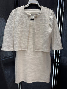 By Debra/BD Junior Ivory Boucle Jacket-Size 1