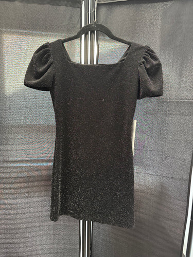 By Debra Girls Black Shimmer Dress-Size Medium