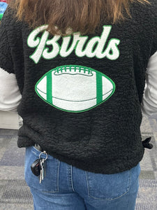 Birds Black Sherpa Vest
