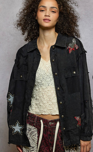 Star Stud Shacket