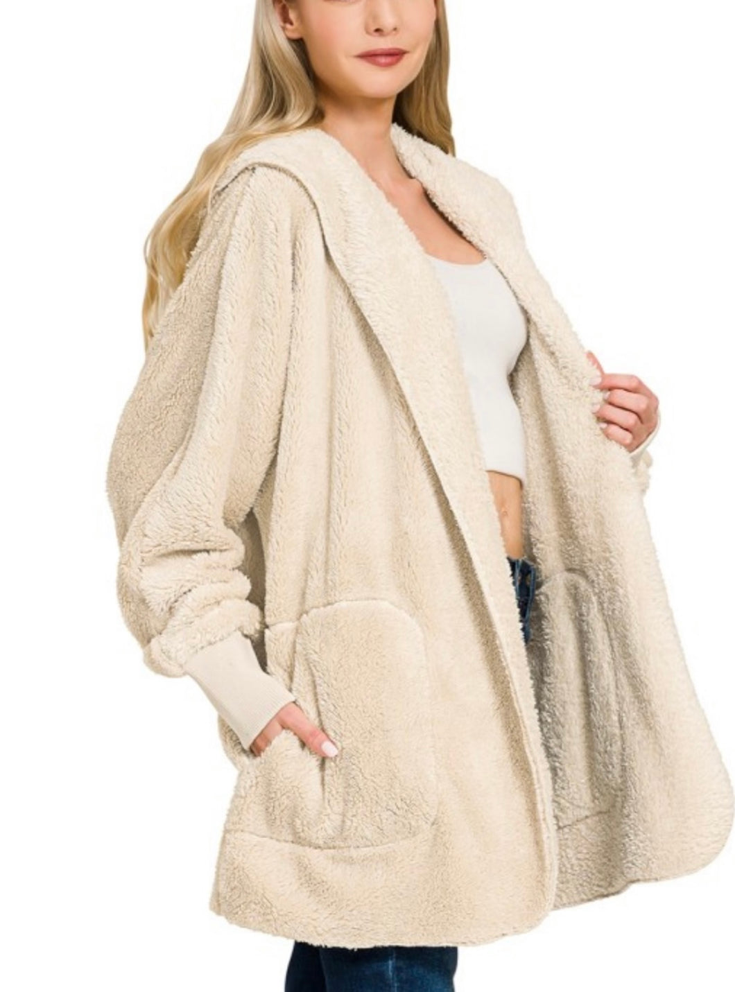 Teddy Coat Beige