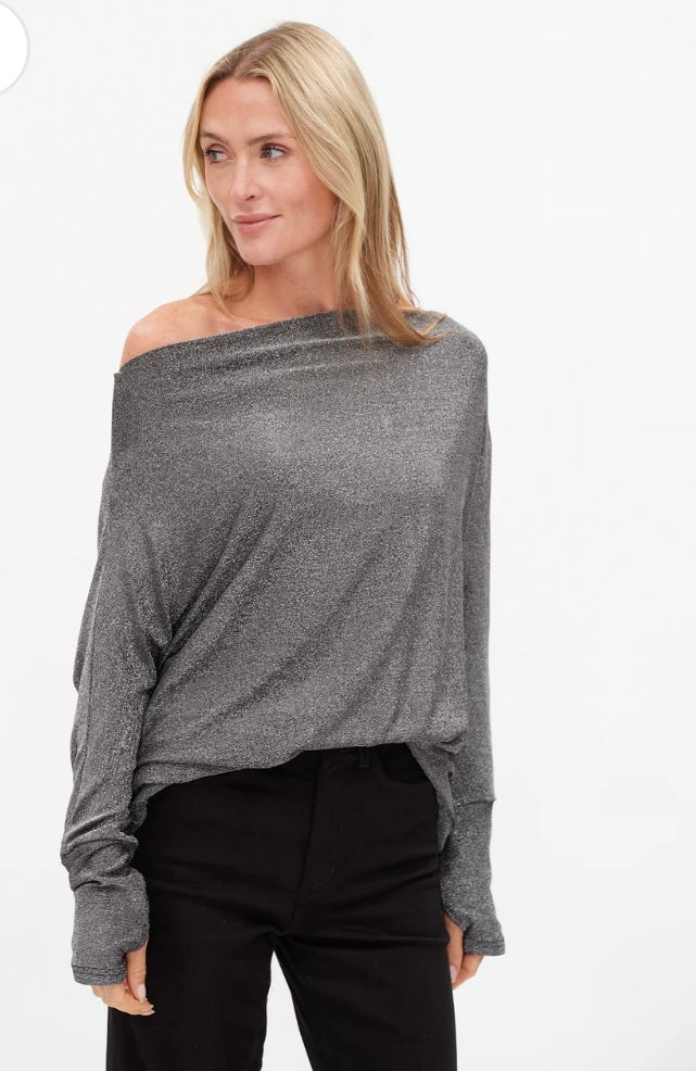 Metallic Anywhere Top Gunmetal