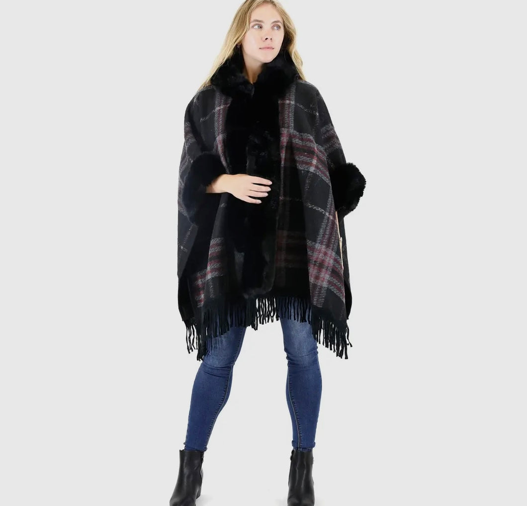 Aspen Shawl Black- One Size