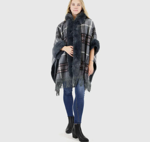 Aspen Shawl Grey- One Size