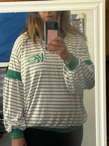 LOVE Sports Stripped Long Sleeve Raglan