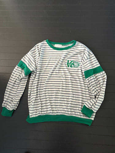 LOVE Sports Stripped Long Sleeve Raglan