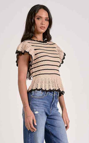Crochet Ruffle Top
