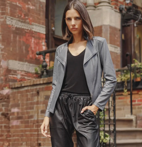 Steel Grey Liquid Jacket