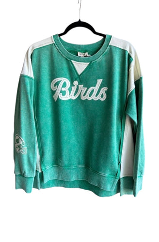 Color Block Birds Sweatshirt