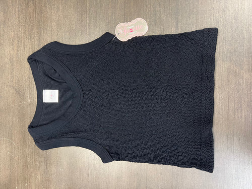 Black Smocked Tank