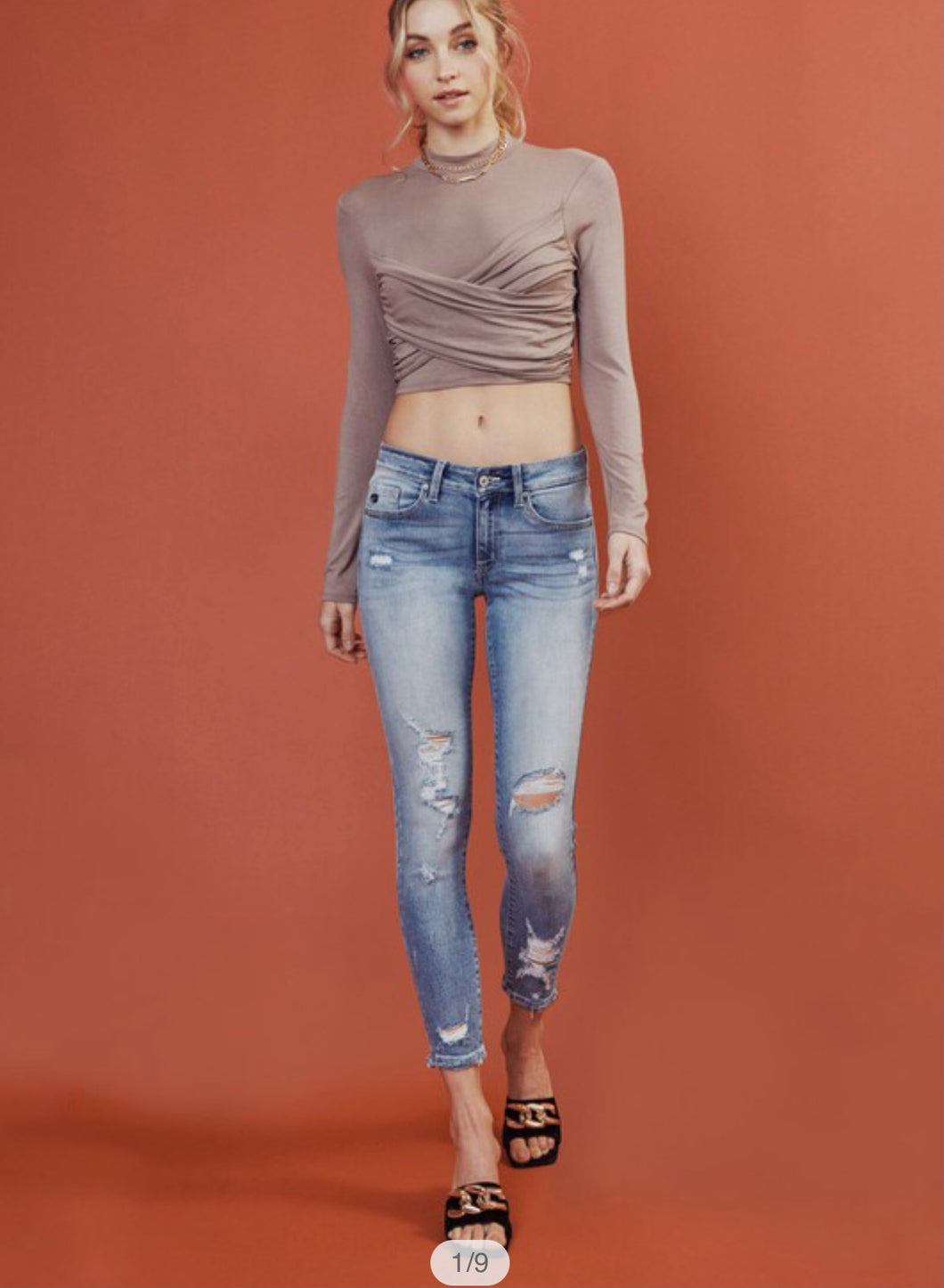 Mid Rise Ankle Skinnies