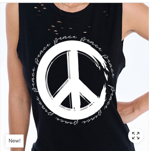 Peace Muscle Tee