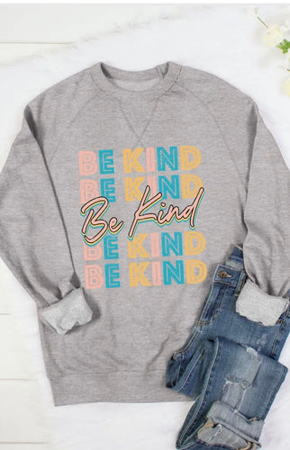 Be Kind Sweatshirt Grey