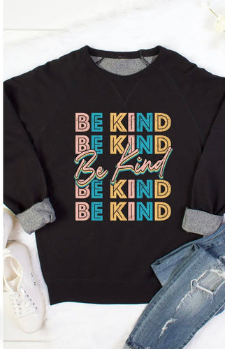 Be Kind Sweatshirt Black