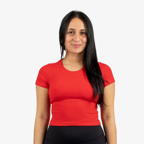 Katie J Jr. Livi Tee Camp Red